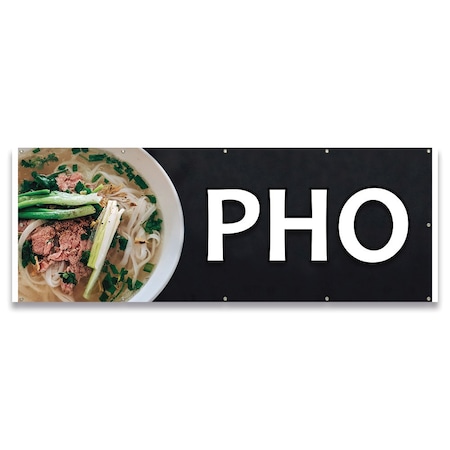 Signmission Pho Banner Concession Stand Food Truck Single Sided B-120-30131